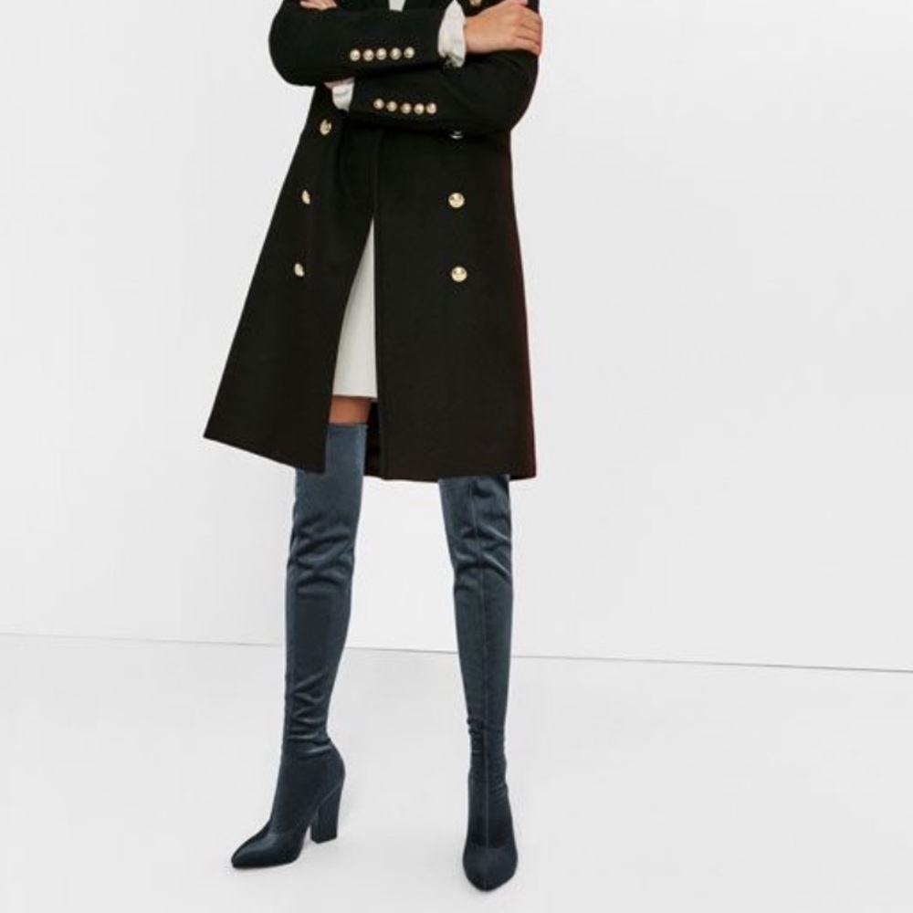 Zara thigh high blue boots 39 - Picture 7 of 8